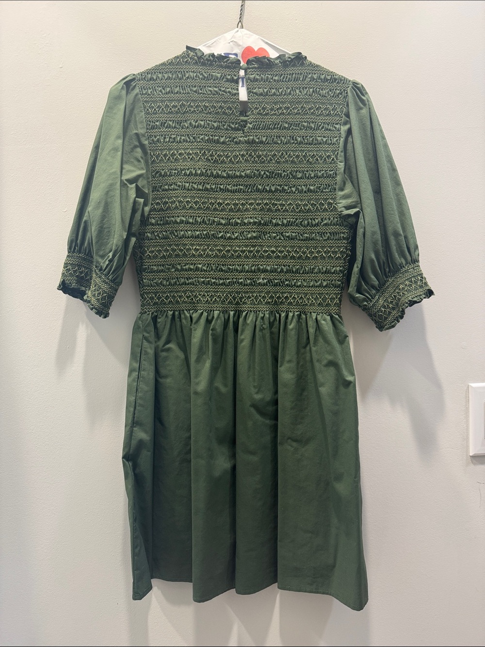 Hill House Home Vivi Nap Dress in Leaf Green - Picture 3 of 5